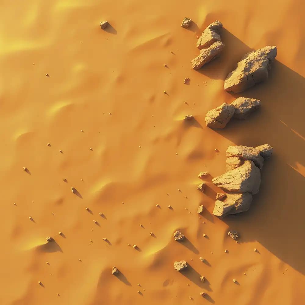 Desert Rocks 3x3ft draft