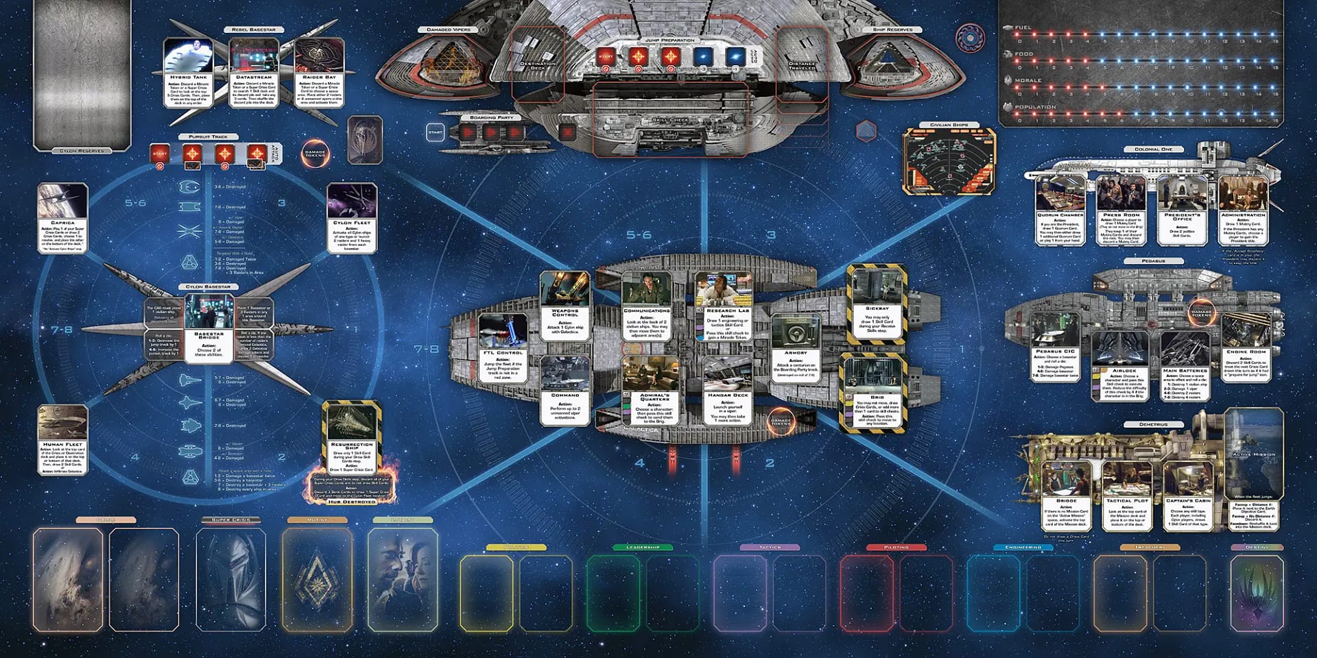 Game Mat Battlestar Galactica Full